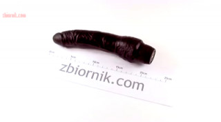 Wibrator "Vinyl P-Shape Black" - 22 cm