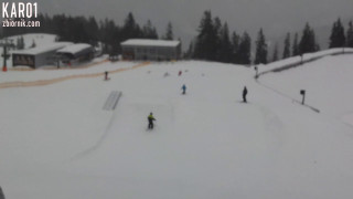 Flachau 2012, brązowa kurtka, udane heli